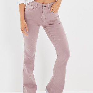 EUC AE Ne(x)t Level Super High-Waisted Flare Jean Mauve